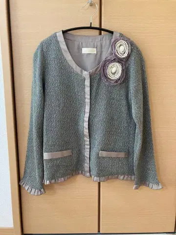 사이렌트워스 silent worth 라메 믹스 가디건 쇼와 레트로