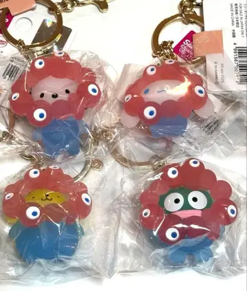 미야쿠미야쿠 산리오 키링 클리어 컬러 4개 세트