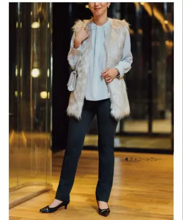 새상품 [ 고급감 ] MIYABI 슬림 스트레이트 팬츠 [ 일본제 ]