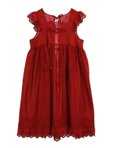 핑크하우스 스캘럽 레이스 사용 타브리에