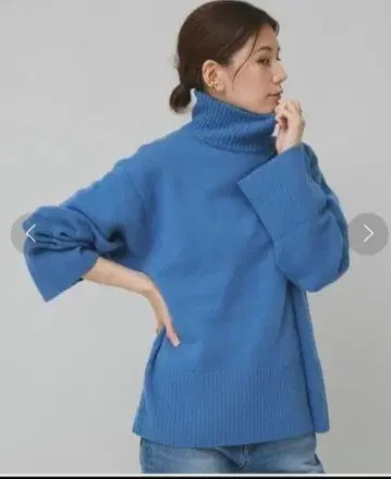 캘런솔로지 세미 울스티드 터틀넥 니트 풀오버