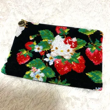 새상품급 FEILER 페이러 헬로키티 콜라보 패브릭 파우치