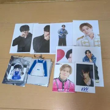 초특급 카이 브로마이드 미니 사진 키링 아크릴 키링 신문