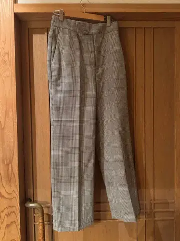 체크 무늬 캐주얼 팬츠