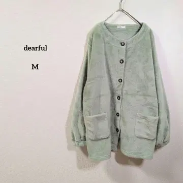 dear.ful 보아 가디건 민트 계열 푹신푹신 긴팔 루즈핏