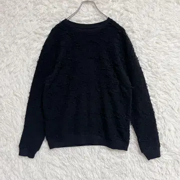 [ ZARA MAN ] 데미지 가공 맨투맨 트레이닝복 (S) 블랙