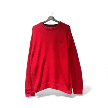 CHAPS 90s (옛날 랄프 로렌) 레드 크루넥 니트 스웨터