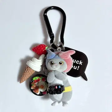 자라자라 키링 자라자라 가챠가챠 가면 냥이다 블랙