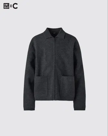미사용 새상품 UNIQLO:C 니트 풀집업 자켓