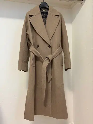 SLOBE IENA SUPER100 멜톤 빅 라펠 코트