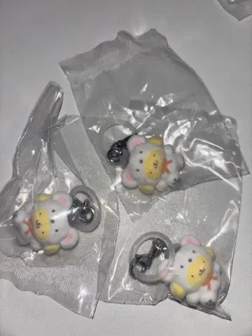 3종 세트 폼폼푸딩 폭신폭신 스노우 표시 액세서리