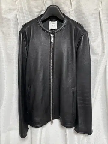 UNITED TOKYO 램 가죽 싱글 라이더 자켓