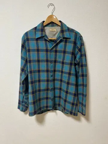 60s BRENT 체크 무늬 셔츠