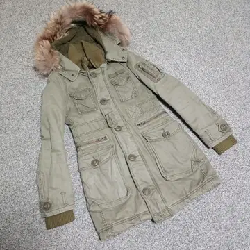 moussy 퍼 포함 카키 모즈 코트 사이즈 1