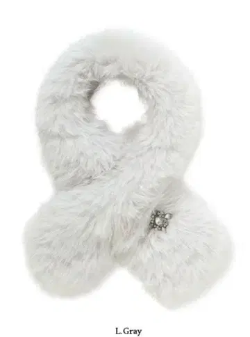 퍼 머플러 브로치 포함 셀포드