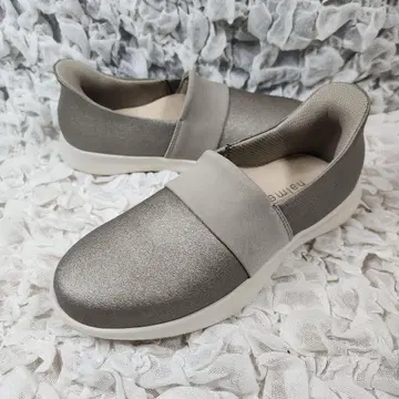 미사용 하루메쿠 서서 신을 수 있는 슬립온 건메탈릭