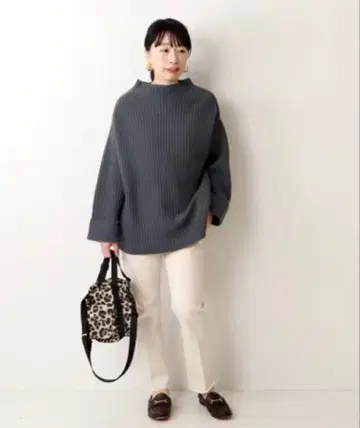 journal standard L'essage 울 캐시미어 리브 니트