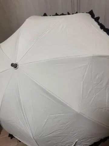 로사블랑 아시야 아이보리 x 블랙 프릴 양산