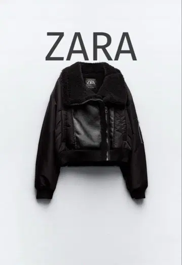 새상품급 ZARA 대비 더블 페이스 자켓 블랙