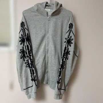 하그유 자수 후드티 돌먼 슬리브