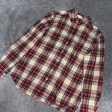 매킨토시 철학 타탄 체크 셔츠 36