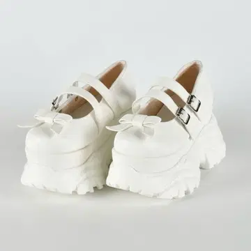 에블린 통굽 리본 로퍼 M 사이즈