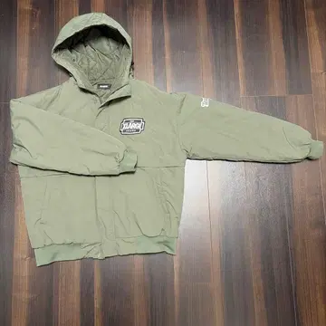 XLARGE 후드 부착 자켓 그린