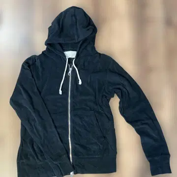 yohaku 벨로아 후드티 블랙