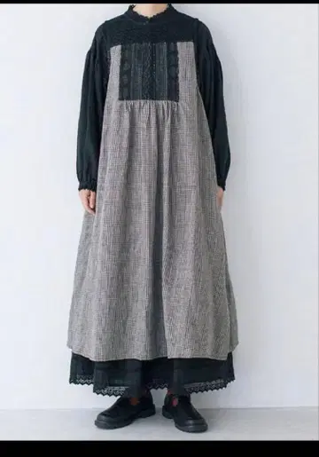 사만사 모스모스 kazumi 콜라보 슬리브리스 레이스 원피스