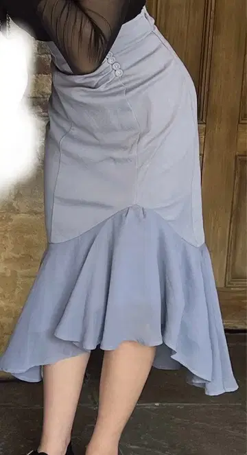 axes 머메이드 스커트 라이트 블루