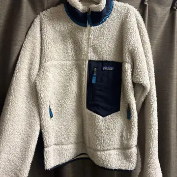 Patagonia 플리스 자켓 화이트/네이비