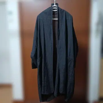 미사용 pot-pourri 포푸리 울 얇은 소재 코트 블랙 택 포함