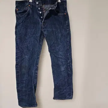 선착순 다크 블루 스트레이트 데님 [ 허리 32 ]