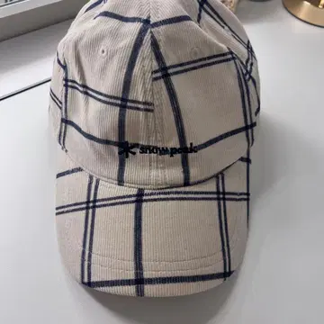 스노우피크 한국 한정판 코듀로이캡 윈도우페인 체크