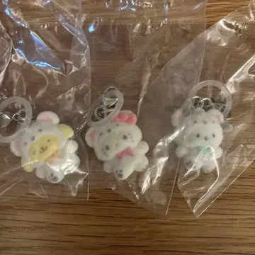 산리오 메지루시 액세서리 포근포근 스노우 3개 세트