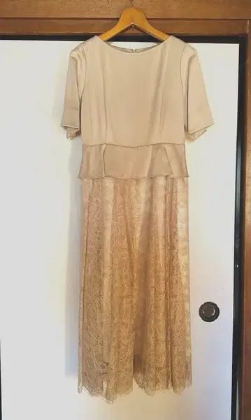 시와리 토널 TONAL 페 플럼 레이스 수플레 드레스