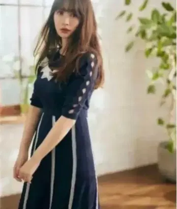 Lace-trimmed Cotton-blend Knit Dress