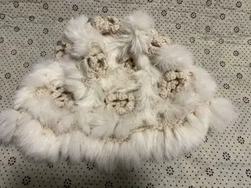 화이트 니트 모자