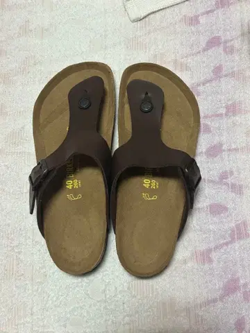 [ 미사용 ] BIRKENSTOCK 브라운 샌들 40