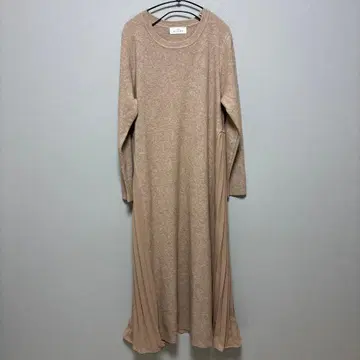 [ 컨디션 최상 ] OTOHA 플리츠 니트 원피스 프리 사이즈 체형 커버