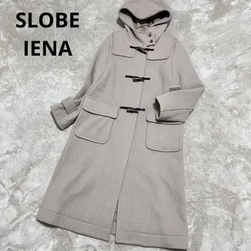 슬로브 이에나 헤링본 울 롱 더플 코트