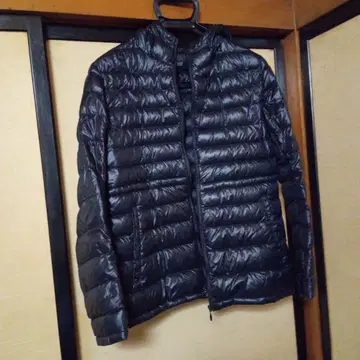 네이비 퀼팅 다운 자켓