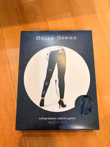 미사용 새상품 Belle Series 압박 데님 팬츠 XL 인디고 블루