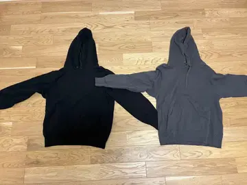 1회만 사용 유니클로 맨투맨 후드티 2세트