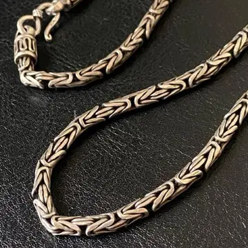 남성용 실버 목걸이 디자인 체인 빈티지 48cm 925