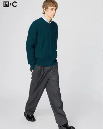 미사용 새상품 UNIQLO:C 이지 와이드 테이퍼드 팬츠
