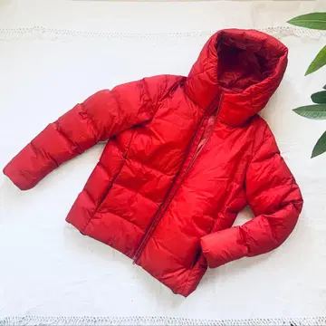 빨간색 [대활약] 유니클로 심리스 다운 자켓