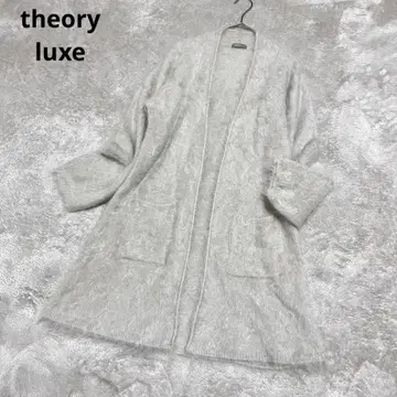 새상품급 띠어리 럭스 캐시미어 100% 퍼 샤기 가디건