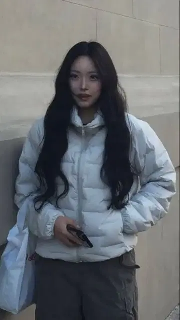 UNIQLO PUFFTECH 후드 부착 다운 자켓 S 화이트