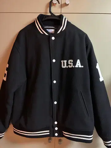 챔피온 빅 실루엣 멜톤 바시티 자켓